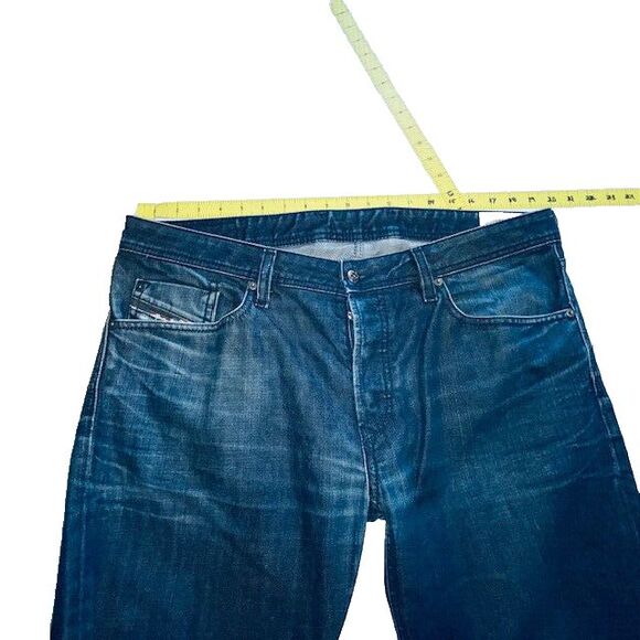DIESEL Waykee Jeans Mens Sz 36x30 Fits 39x27 Regular Fit Straight Leg Wash 0RZ35 - Picture 5 of 16
